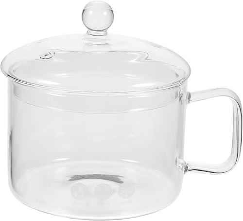 DOITOOL Cacerola de vidrio con tapa, olla de vidrio transparente para cocinar en la estufa, cacerola de vidrio con mango lateral para pasta, fideos, DOITOOL Cacerola de vidrio con tapa, olla de vidrio transparente para cocinar en la estufa, cacerola de vidrio con mango lateral para pasta, fideos,