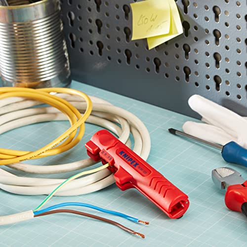 KNIPEX Abmantelungswerkzeug für Flach- und Rundkabel, 16 64 125 SB – Ansicht 2