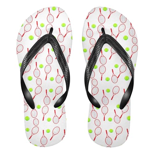 Burbuja Tennis Balls Flip Flops for Women Men, Soft Thong Sandals Rubber Slippers for Pool Beach Essentials - Main Image