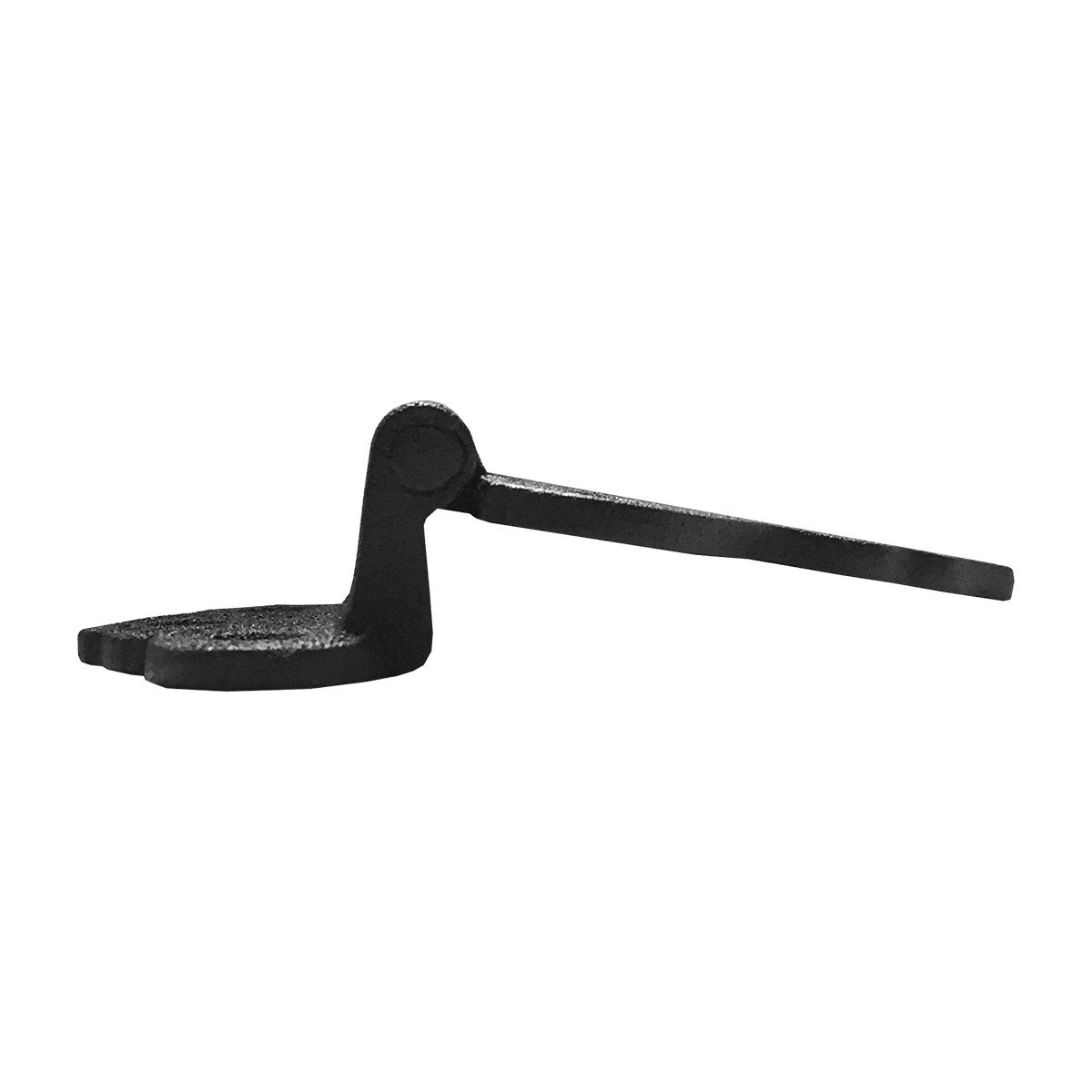 Renovators Supply Manufacturing Hoosier zawias do szafki 3/20.3 cm, przesunięty czarny zawias z kutego żelaza do montażu podtynkowego do szafek kuchennych z okuciami montażowymi, 4 sztuki