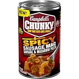 Campbell’s Chunky Spicy Sausage Mac Soup, 18.8 oz Can