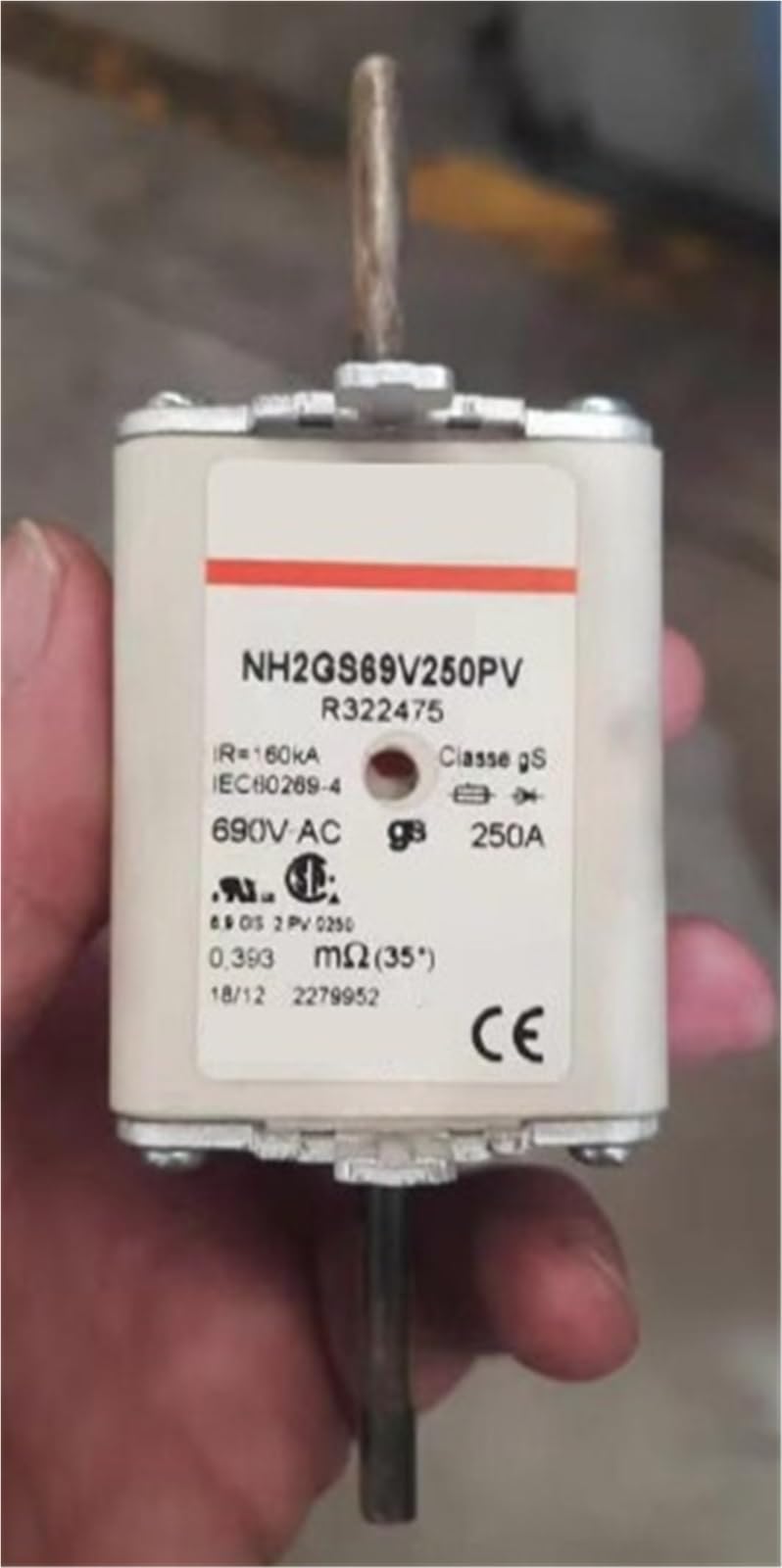Fusibles NH2UD69V160PV et NH2UD69V250PV protection électrique premium