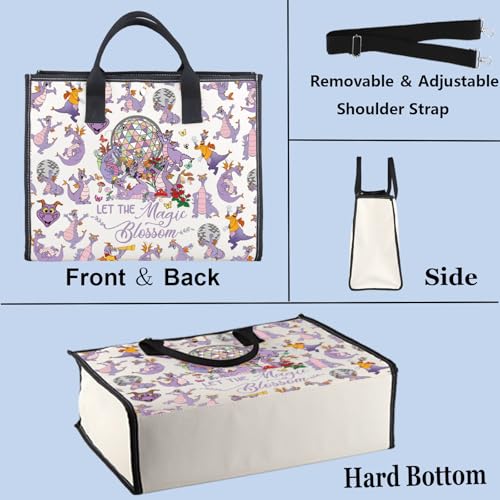Image of WZMPA Dragon Crossbody Bag Purple Dragon Gift Dragons Shoulder Bag Cartoon Merchandise