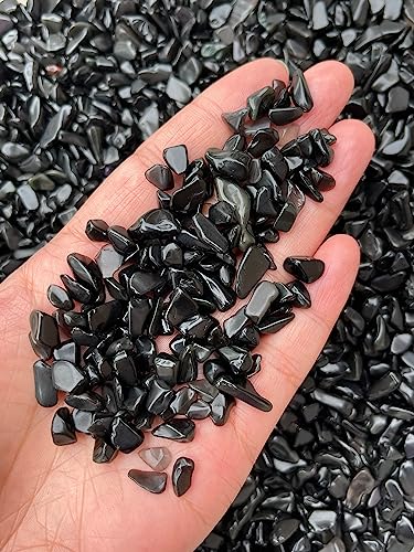 Image of GAF TREASURES 2 oz Lot Natural Rainbow Obsidian Semi Tumbled Gemstone Chips, Crushed Mini Crystals, Undrilled Crystal Chips (Rainbow Obsidian)