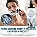 Electric Shaver Cleaner, Care Spray with Brush, 120ml Washing Solution for Bathroom, Portable Helper with Design, Stylish Accessories for Home Barber, Shower Dormitory for Apartment Maintenance