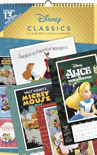 2026 Disney Classic Posters Oversized Poster Calendar