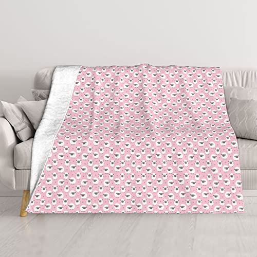 Couverture en peluche canapé et lit, plaid toutes saisons compact et chaud