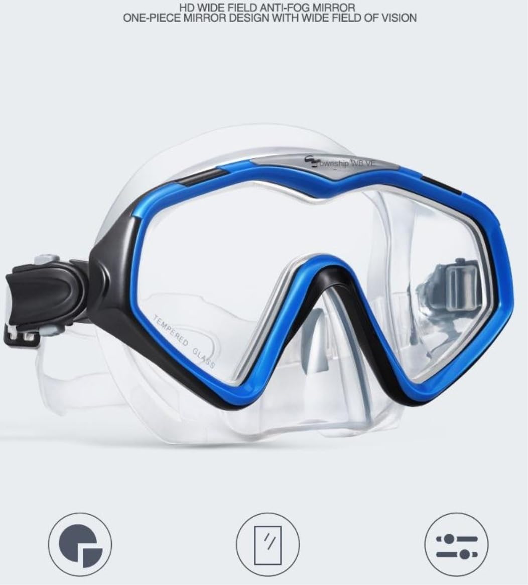 Sprzęt do Snorkelingu, Pakiety Sprzętu Do Nurkowania Z Fajką, W Tym Regulowane Płetwy Pływania Automatyczna Rurka Oddychania Maska do Nurkowania