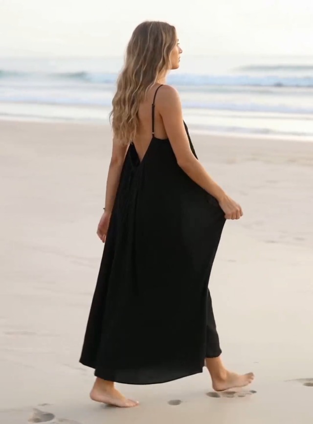 Backless Cami Dresses Women Lounge House Dress Plus Size Cotton Open Low  Back Halter Spaghetti Strap Cute Ladies Maxi Long Sleeveless Sundress  Casual with Back Tie Spring Summer Beach 2026 Blue at