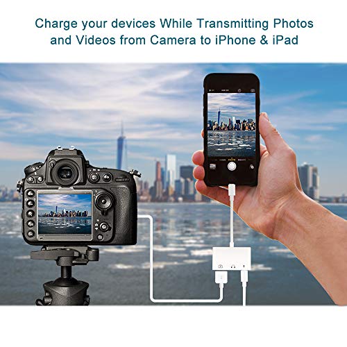 Masaya Usb 3 Camera Adapter,3 In 1 Usb Female Otg Adapter With 3.5 Mm Headphone Jack And Charging Splitter Compatible With I-Phone 12 11 X 8,Support Card Reader,Midi #TOP5