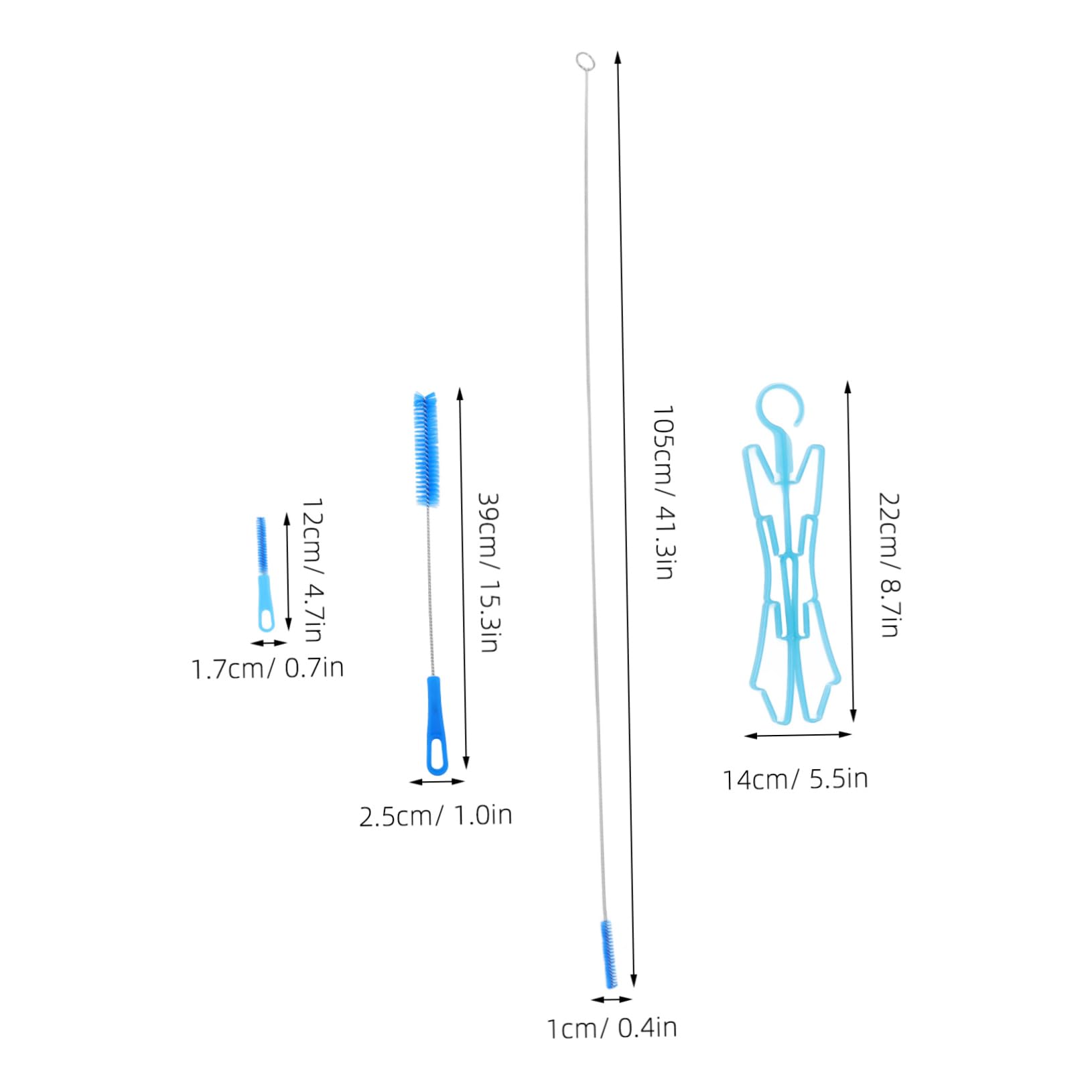 Cabilock 1 Set Hydro Bladder Cleaning Kit Tube Cleaner for Efficient Water Bladder Maintenance Reusable Brushes Vibrant for Outdoor Adventures