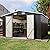 Aoxun 10x12 FT Outdoor Storage Shed - Metal Garden Tool Shed with Lockable Doors & Slooping Roof, Waterproof Outside Storage Shed Ideal for Tools, Garden Equipment & Bikes, Patio Placement(Black)