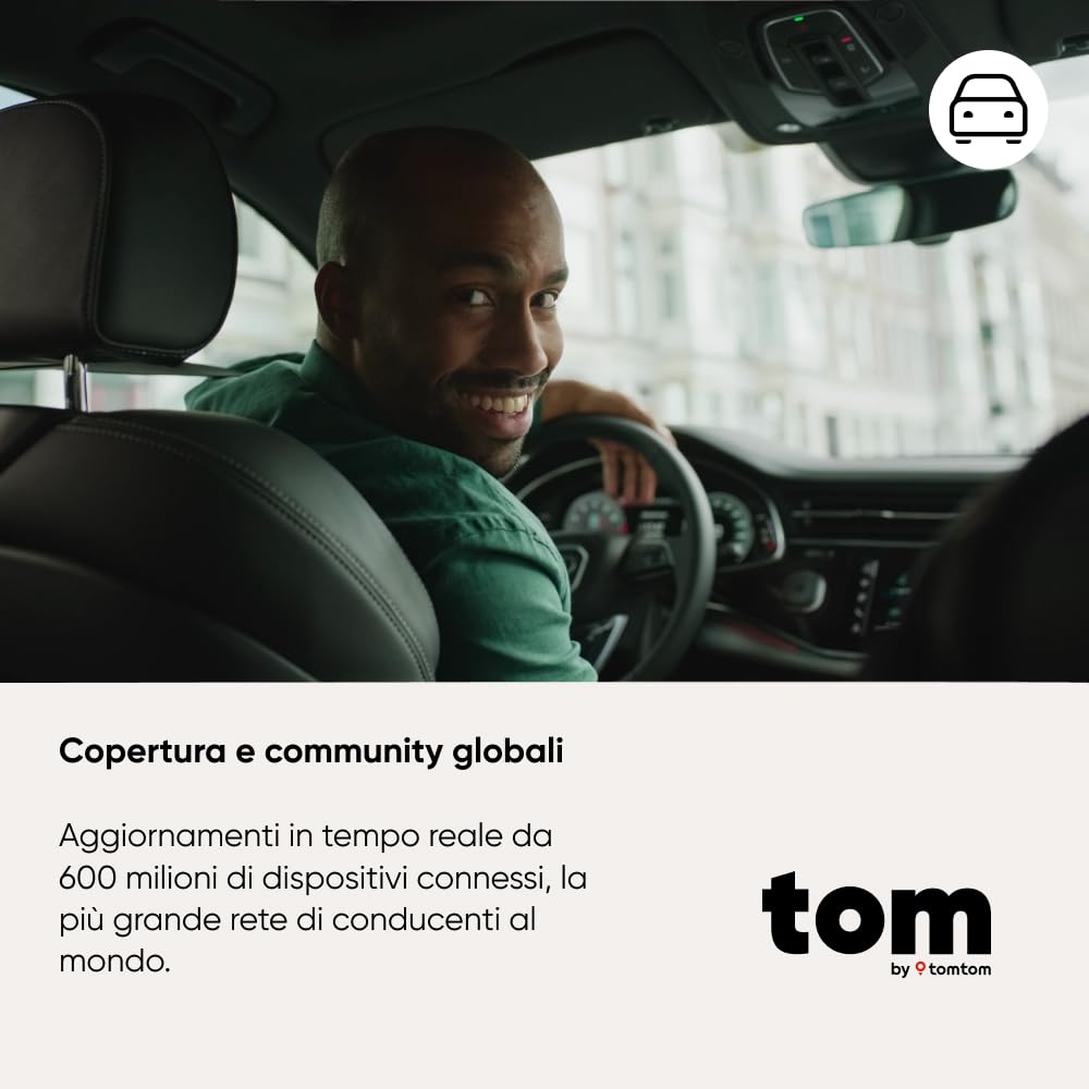 TomTom Segnalatore Autovelox - Senza Abbonamento | Tom by TT Premium Pack