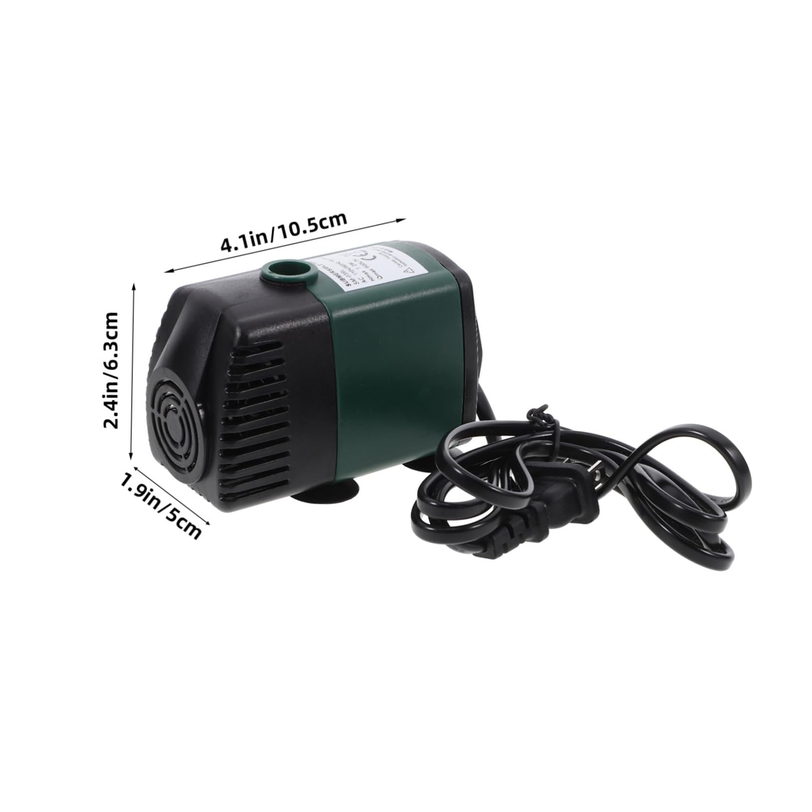 BEBEMOKO 1Set Submersible Water Pump for Hydroponics and Aquariums Flow Fountain Pump with Nozzles Compact Design for and Fountains US Plug Included