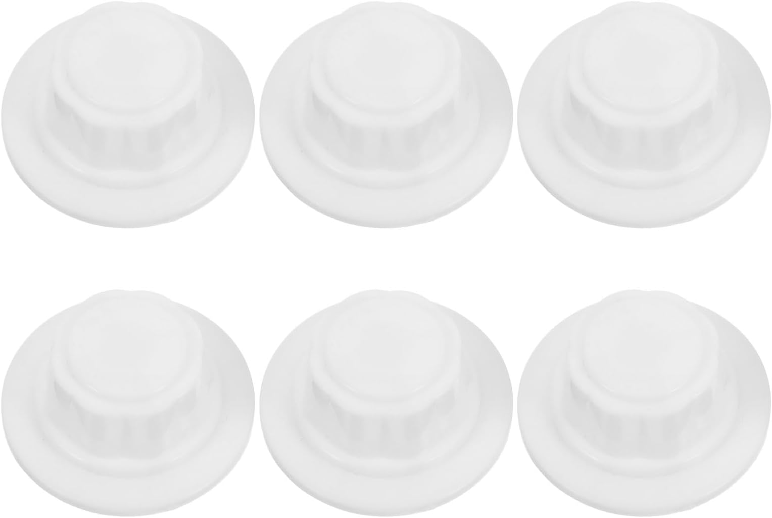 TOYANDONA 6pcs Universal Fan Nut Cover Plastic Blade Retainer Caps for 12-16 Inch Electric Fans White Fixing Nut Replacement for Table Floor Pedestal