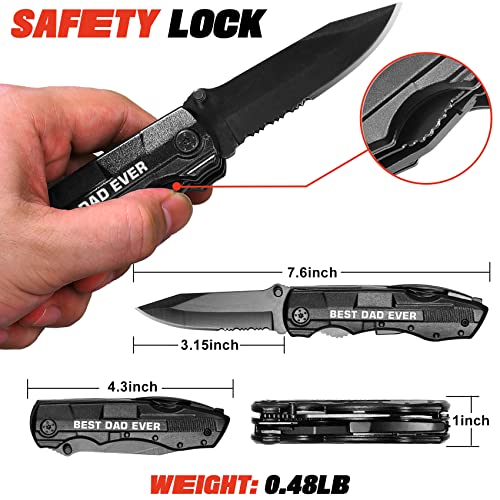 Gifts for Dad from Daughter Son Kids, BEST DAD EVER Multitool Knife, Dad Gifts for Fathers Day, Dad Gifts, Dad Birthday Gift, Gifts Idea for Dad, Christmas - Image 4