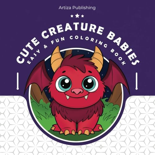 Cute Creature Babies Coloring Book: Easy and Fun Designs for Relaxation and Creative Expression (Cute Wildlife Adventures Colori
