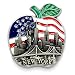 Big Apple New York Souvenir Metal Fridge NY Magnet - Brooklyn Bridge,Chrysler Building,Statue of Liberty,Empire State Building NYC Metal Magnet (Pack 1)