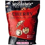 Woodabrix Cherry Wood Chips I BBQ Wood Chips are suitable for Charcoal, Gas and BBQ/Smoker I 100% Natural and Eco-friendly I 800 grams (3.2 Litre / 195 cu in)