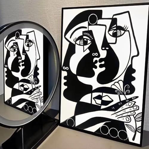 Tableau mural rétro Picasso décoration élégante pour salon café et bar branché 40x60cm