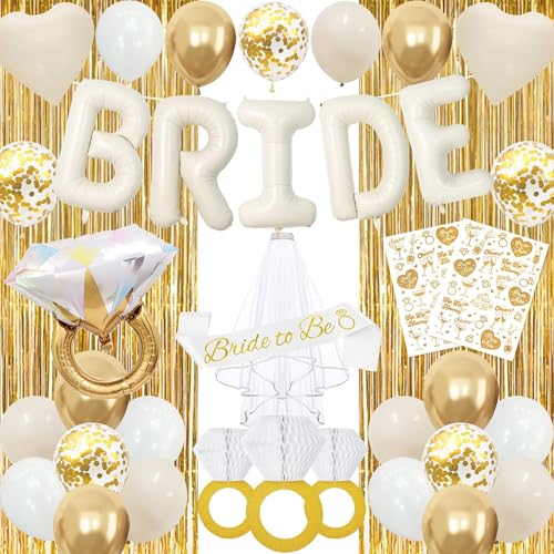Vlipoeasn 39PCS Bachelorette Party Decorations Kit, Sand White Br...