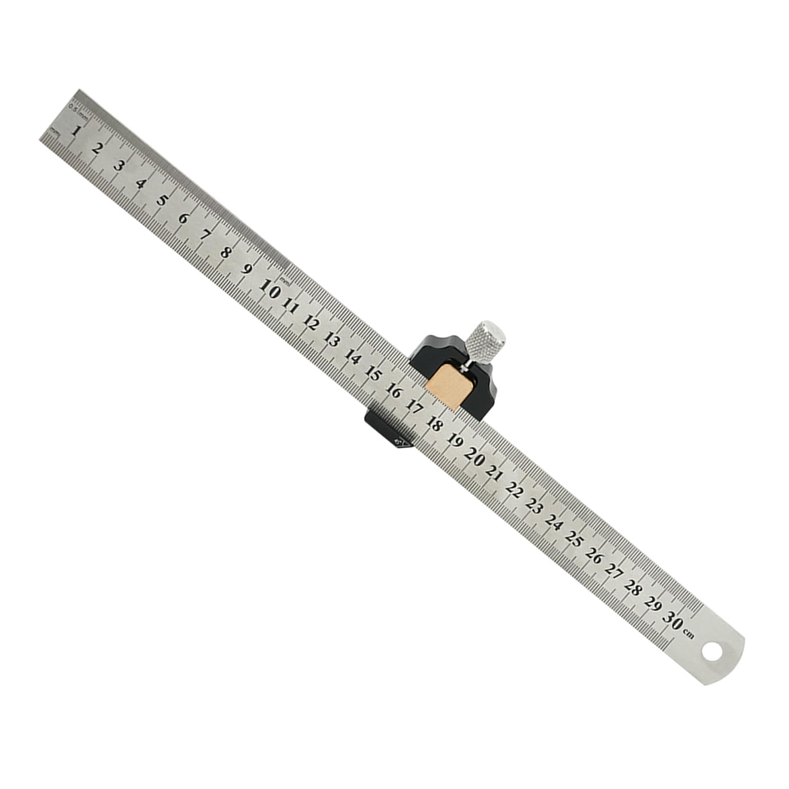 Angle Measuring Tool Combination Square Adjustable Alloy Ruler Positioning Block for Precise Layout Markings Adjustable Steel Ruler Positioning Block