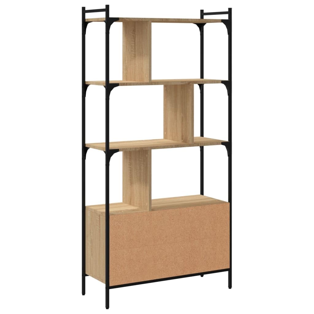 Libreria con ante in rovere Sonoma 76,5 x 30 x 154,5 cm