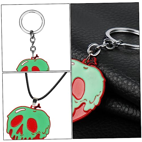 Collier pourri d'Halloween avec broche pomme pourri à relief - 5