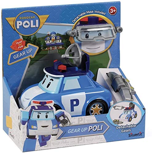 Retrogame Poli - Robocar Poli-Veicoli con Accessori, 83410 Gear UP