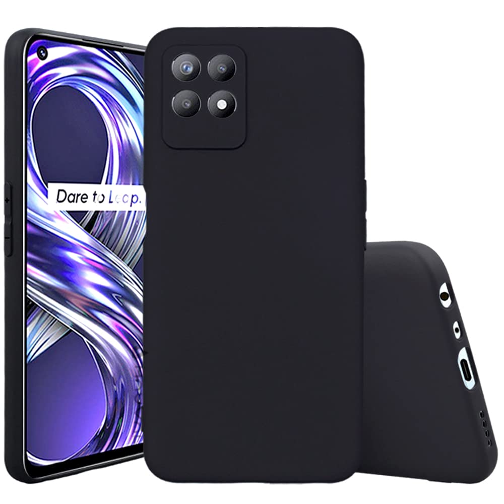 Mauval Premium Protection Matte Finished Back Cover Case for Realme Narzo 50 | Realme 8i | Rubberized TPU | Slim Thin Soft Matte Flexible Matte Touch Shock Proof - Matte Black (B09VFM5WNT) Amazon Price History, Amazon Price Tracker