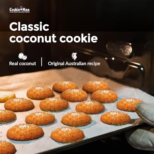 Image of CookieMan Premium Coconut Cookies - 200g | Soft & Delicious Biscuits, Ideal for Gifting & Enjoying Anytime | Bakery styled Coconut Rich Biscuits | Perfect for Snack (Pack of 2)