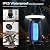 CXBER Solar Bug Zapper Outdoor, UV Mosquito and Fly Zapper with Auto Mode, Rechargeable Cordless Electric Insect Trap, Waterproof Bug Light for Patio Backyard Porch Camping