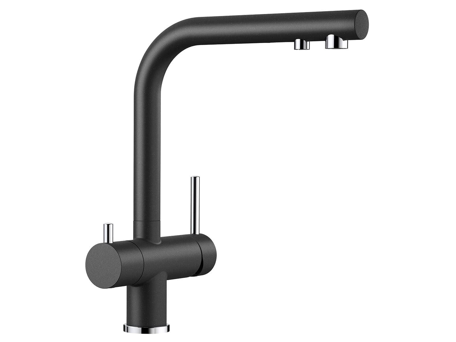 BLANCO FONTAS II Filter | Kitchen Mixer tap in Anthracite | High-Pressure | Non-Return Valve | Ceramic Cartridge | Assured Water Quality & Water-Saving | Separate Filter Required | [16x25.3x30 cm]