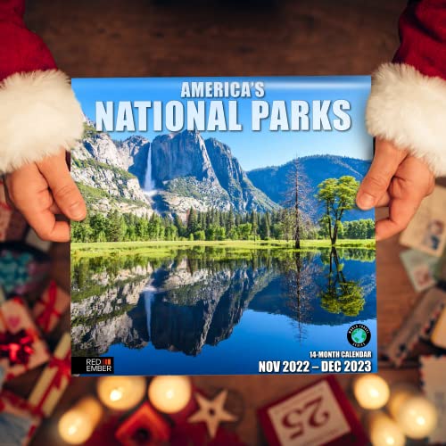 Red Ember America's National Parks 2023 Hangable Monthly Wall Calendar | 12" X 24" Open | Thick & Sturdy Paper | Giftable | America's Beautiful Parks #TOP5