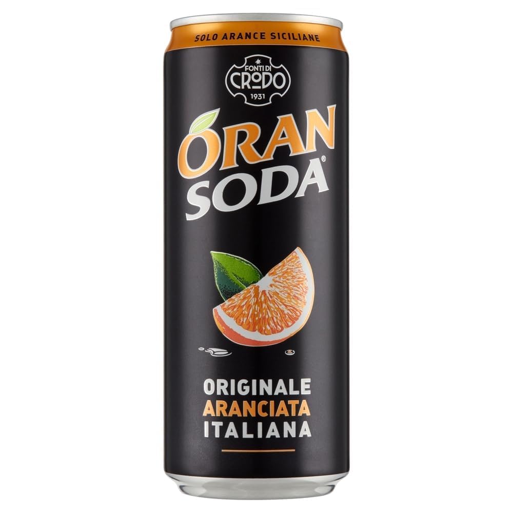 Italian Gourmet Bundle Orangenlimonade Originale Aranciata 72x33cl Polpa | 15,84L italienische Orangenlimonade in Dosen, Originale Aranciata Italiana mit sizilianischen Orangen laut Verpackung