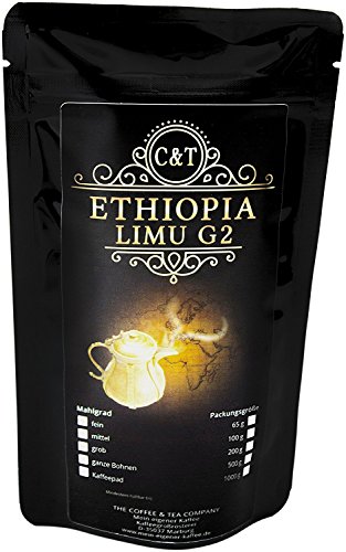 The Coffee and Tea Company Café Globetrotter - verdaderas rarezas Ethiopia Limu G2 (en Grano, 500 g)