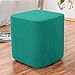 Podnóżki niski stołek kwadratowy elastyczny otomana prostokątne pokrowce etui rozciągliwe przechowywanie otomana pokrowiec ochronny podnóżek sofa podnóżek pokrowce na taboret (kolor: Zielony kwadratowy)