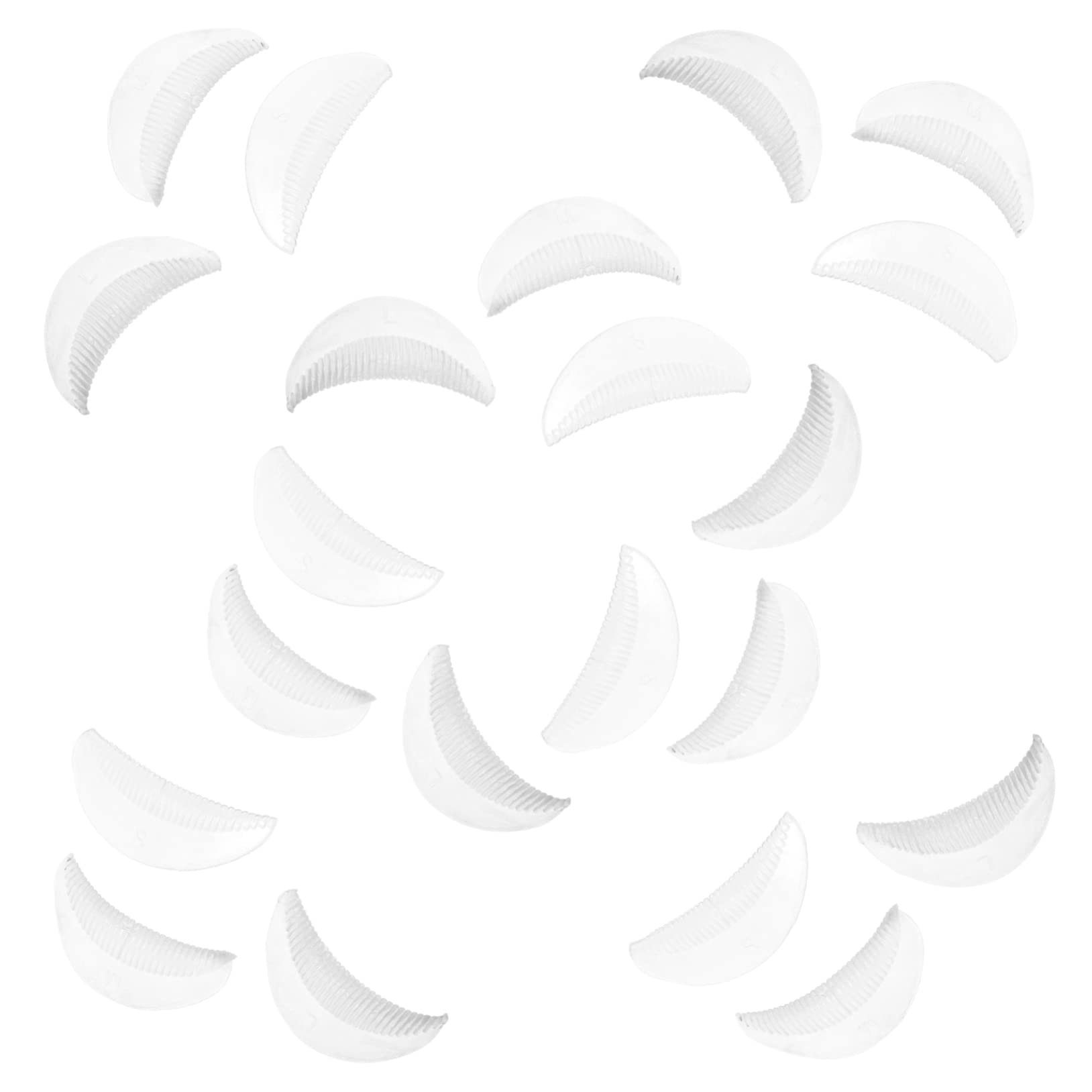 Ipetboom 20pcs Eyelash Perming Pads for Lash Lifts No Glue Needed Silicone Makeup Tool Easy to Use Lash Curler Pads