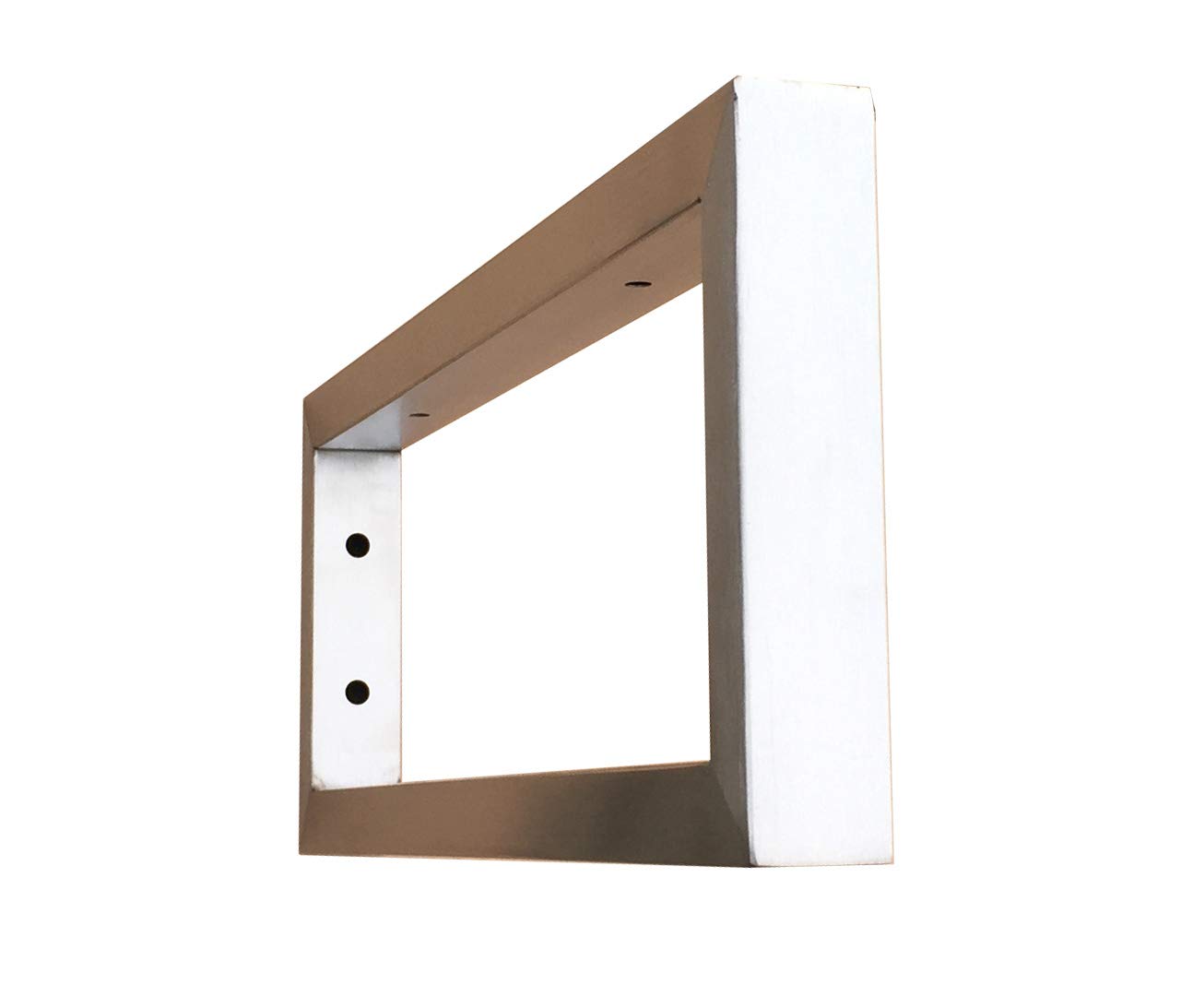 Consolle per lavabo, in acciaio inox spazzolato (400 x 150 mm)
