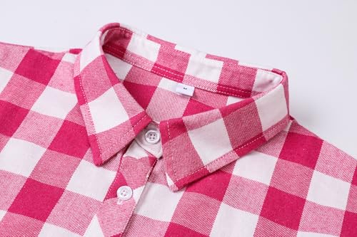 Image of SANGTREE Long Sleeved Flannel Shirt Button Down Plaid Shirts