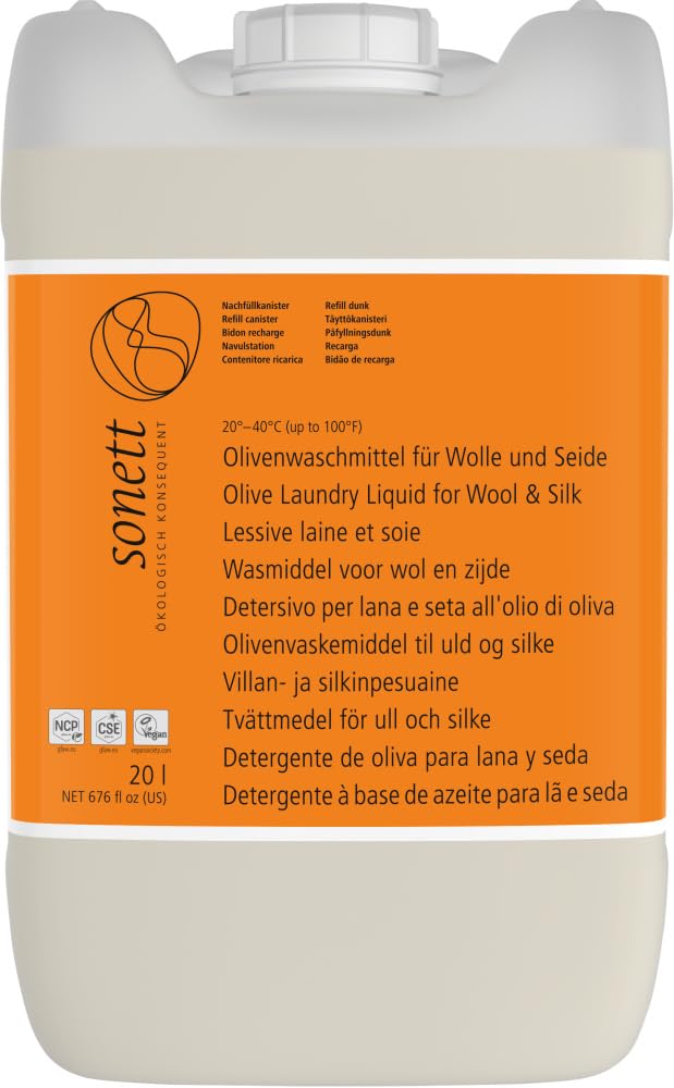 Bio Olivenwaschmittel für Wolle und Seide 20-40°C 2 x 20 L