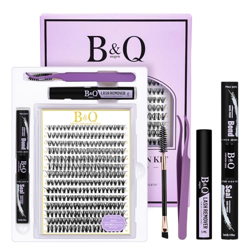 B&Q Lash Clusters Kit 280PCS Eyelash Clusters Kit,30D 40D D 9-16MIX Individual Lash Comfortable