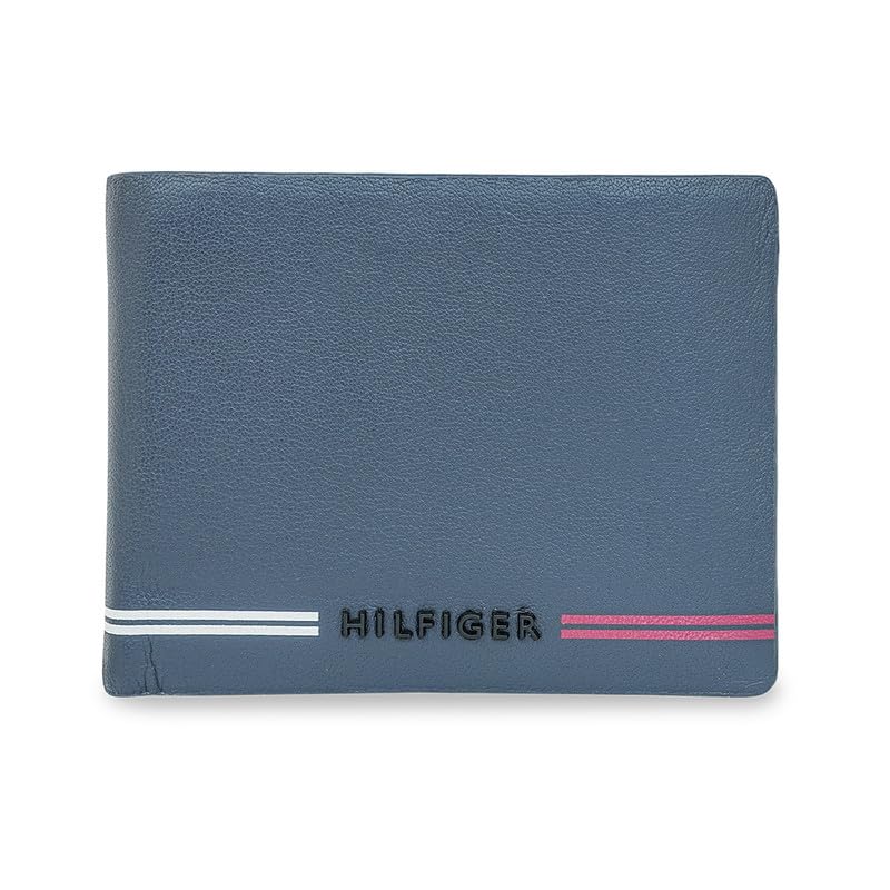 men's escravos global coin wallet | solid genuine leather bifold with coin pocket - classic navy | ideal for gifting | stylish purse for men