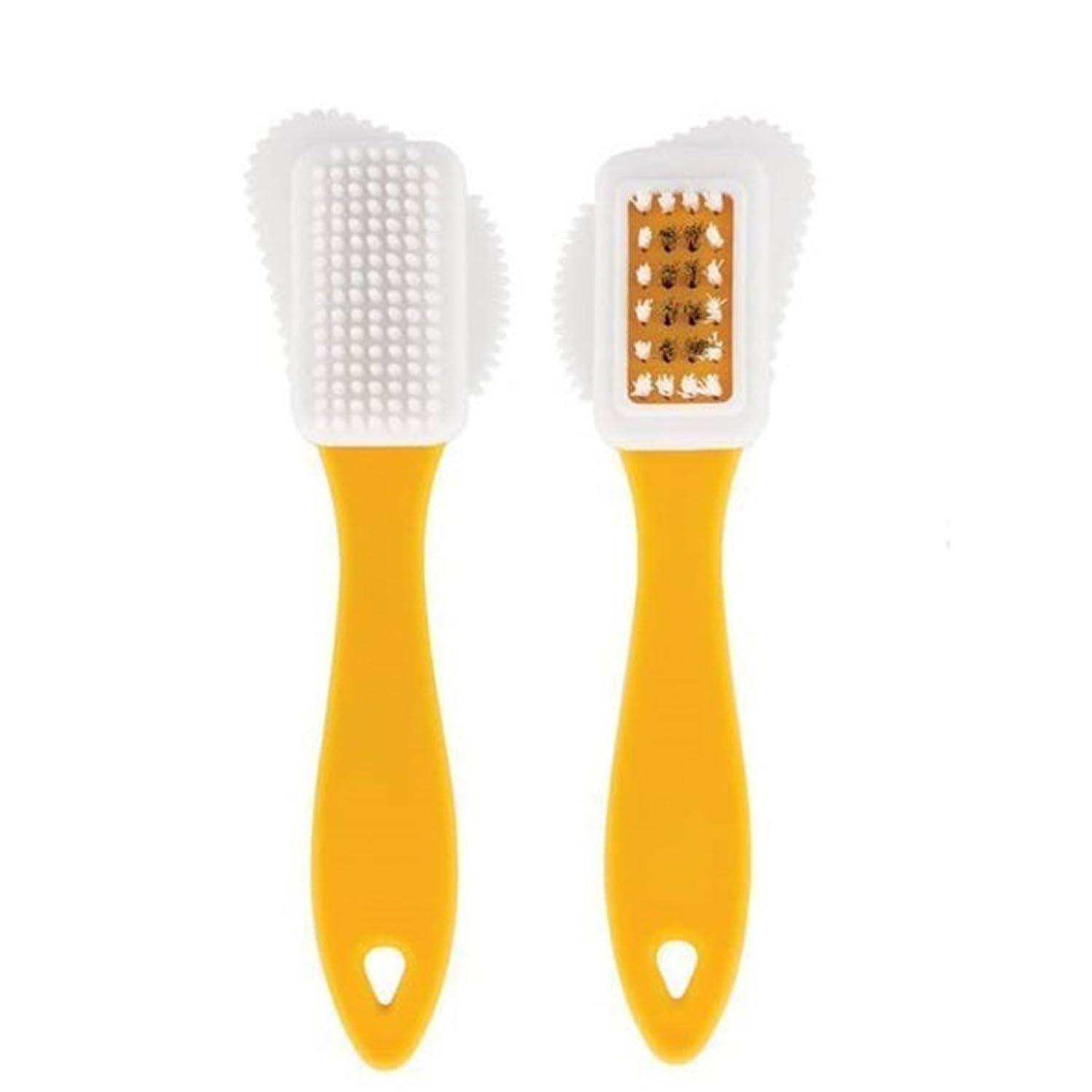3 Multi-Surface Shoe Care Brushes, 4-Sided Brass Bristle Design For Suede & Leather, Professional Cleaning Tool To Restore Texture, Gentle Yet Effective Nap Reviver - View #4