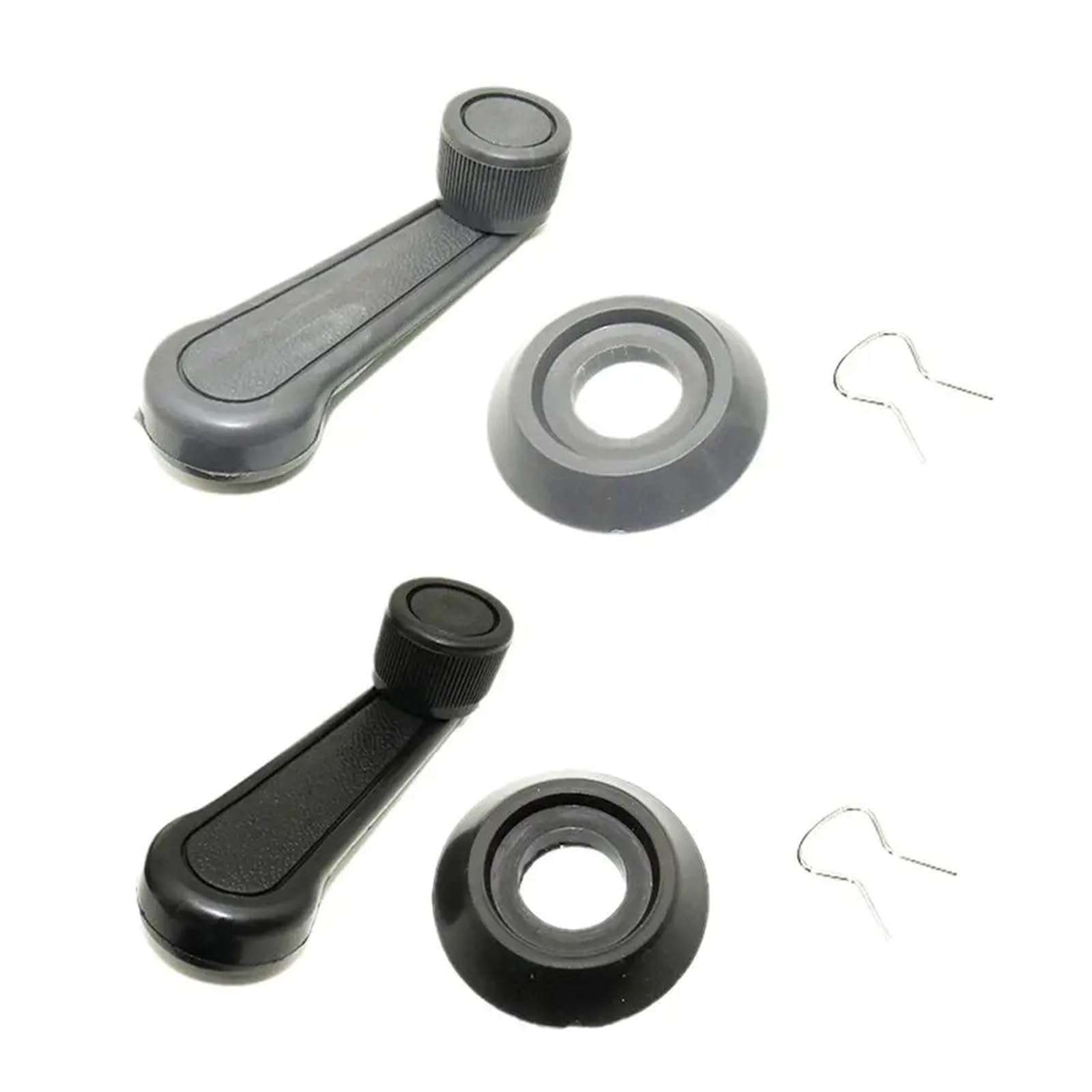 Lorskrd Black Car Glass Regulator Fixing Clips Car Window Lifter Hand Cranked Handle Auto Connect Universal Lever Door Color Winder Crank Accessories Tools(Black)