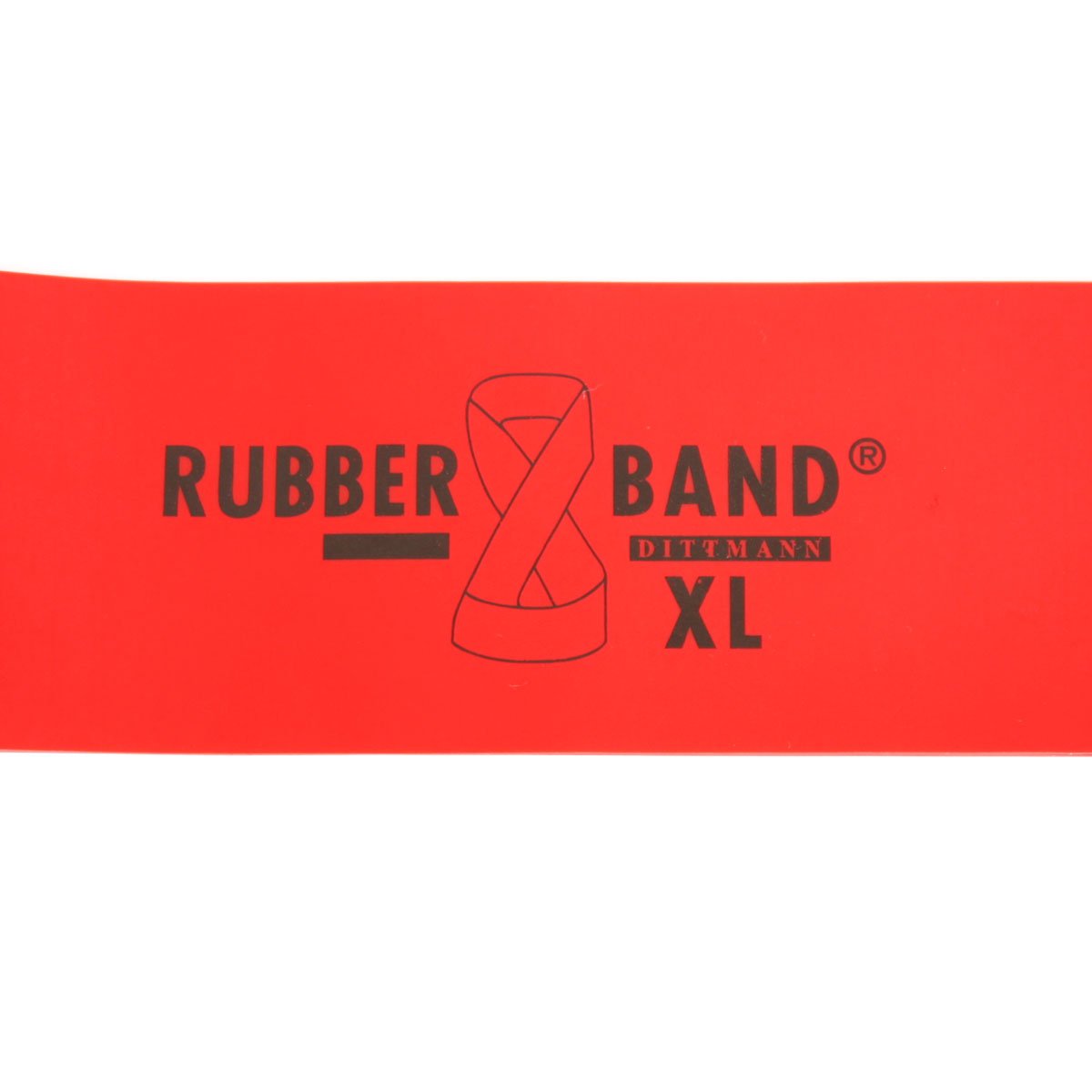 FTM Dittmann® Rubberband XL in Rot (stark), inkl Übungsflyer, für Muskelaufbau, Krafttraining und Fitness, Expander für Gummiband Sport (20)