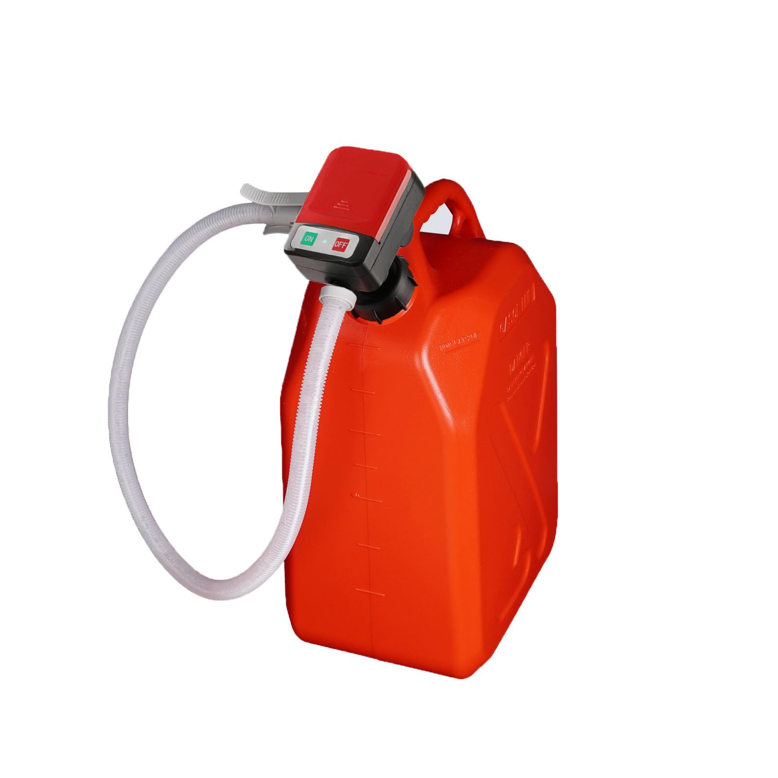 Automatic Fuel Transfer Pump, Gas Pump Battery Powered with Auto-Stop Sensor, with 2.4 GPM Flow Rate & Advanced Adapter, Portable Liquid Pump for Gasoline, Kerosene, Diesel