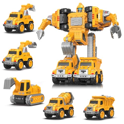 5-in-1 Detachable Construction Vehicles Set - image 1