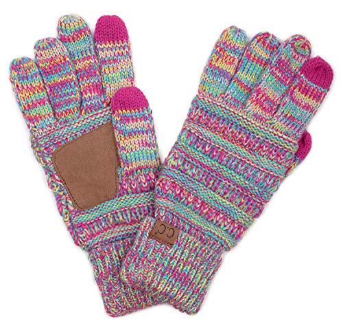 Lined Texting Gloves: 4-Tone Rainbow #11 #TOP15
