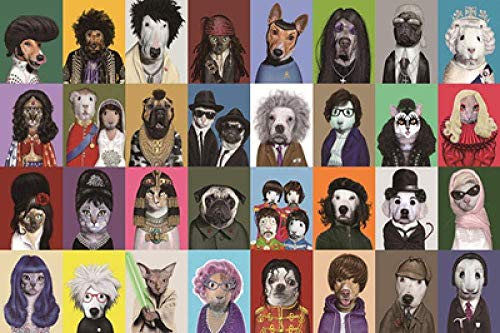 Preisvergleich Produktbild Fanxp® 1000 Stück Holzpuzzles Rock Pet Star Celebrity Collection Puzzle Dekompression Lernspielzeug kann für die Inneneinrichtung Wandkunst verwendet Werden